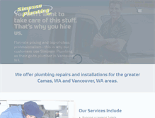 Tablet Screenshot of plumbernw.com